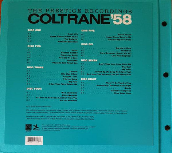 John Coltrane – Coltrane '58 The Prestige Recordings (8LP, Folio book) - AudioSoundMusic