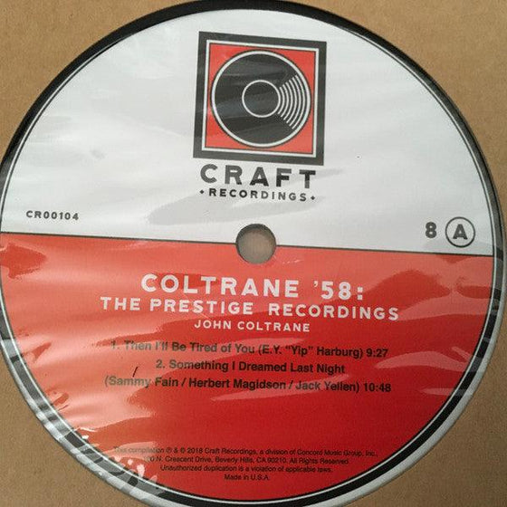 John Coltrane – Coltrane '58 The Prestige Recordings (8LP, Folio book) - AudioSoundMusic