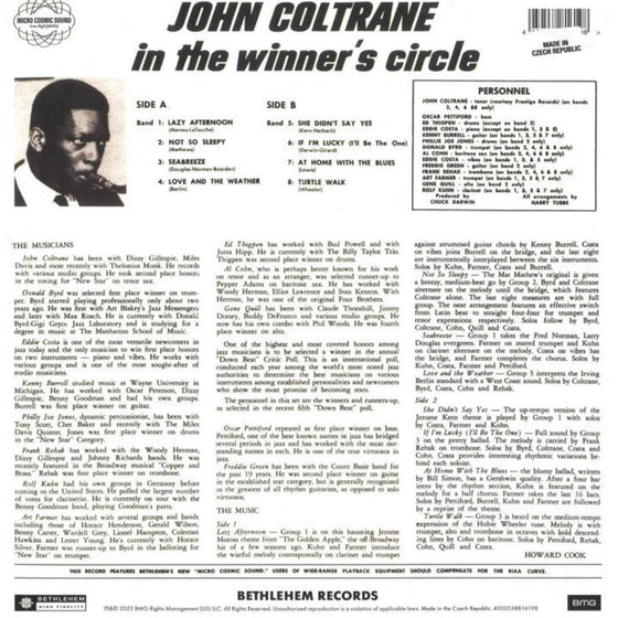 John Coltrane In The Winner's Circle (2012 Remaster) - AudioSoundMusic