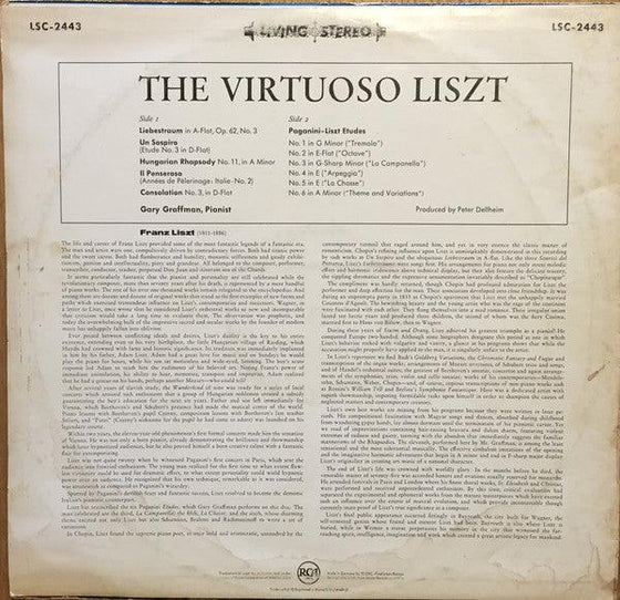 Liszt - Gary Graffman - The Virtuoso (200g) - AudioSoundMusic