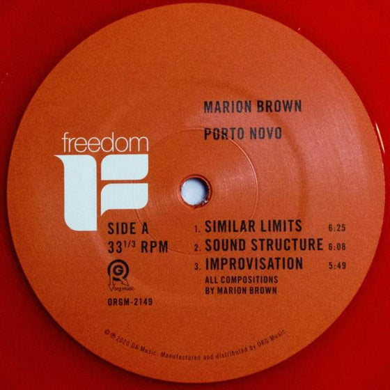 Marion Brown - Porto Novo (Translucent Red vinyl) - AudioSoundMusic