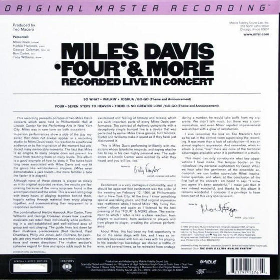 Miles Davis – 'Four' & More (Ultra Analog, Half-speed Mastering) - AudioSoundMusic