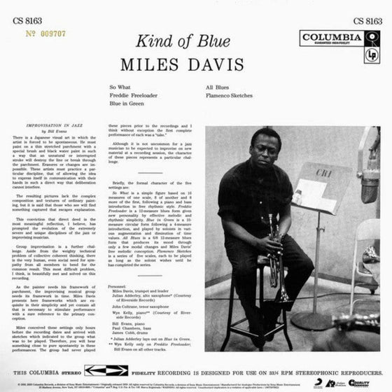 Miles Davis - Kind of Blue (1LP, Box set, UHQR, 33 RPM, 200g, Clear vinyl) - AudioSoundMusic