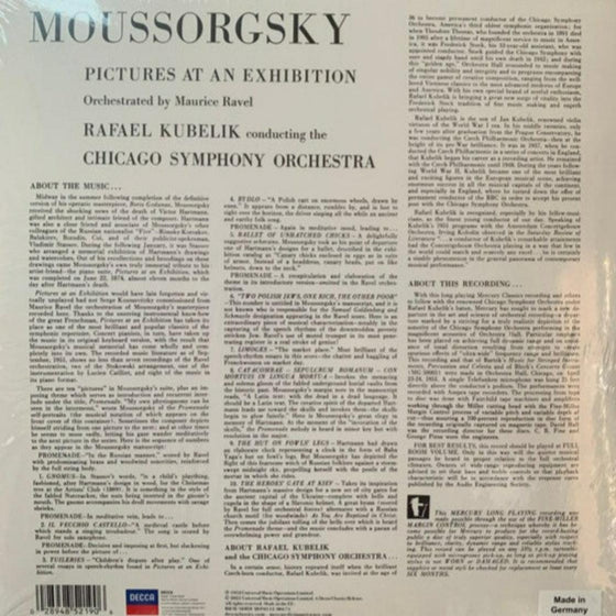 Mussorgsky - Pictures at an Exhibition - Orchestrated by Maurice Ravel - Rafael Kubelik & The Chicago Symphony Orchestra (Mono, Half-Speed Mastering) - AudioSoundMusic