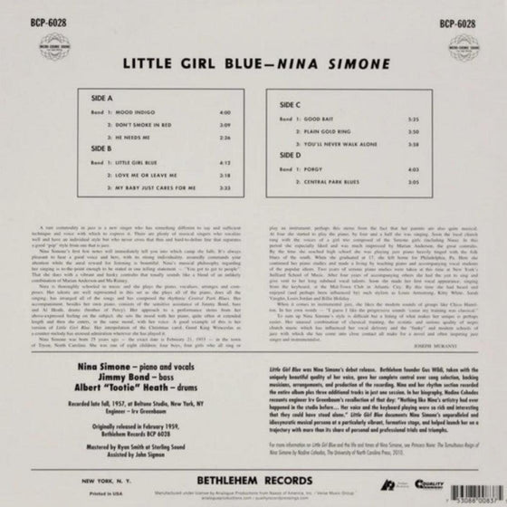 Nina Simone - Little Girl Blue (2LP, 45RPM, 200g) - AudioSoundMusic