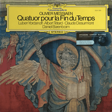  Olivier Messiaen – Quatuor Pour La Fin Du Temps - Daniel Barenboim, Albert Tetard, Claude Desurmont, Luben Yordanoff - AudioSoundMusic