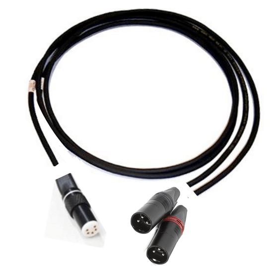 Phono cable - Van den Hul D-501 Hybrid - 5P Straight to XLR (1.0m to 1.5m) - AudioSoundMusic