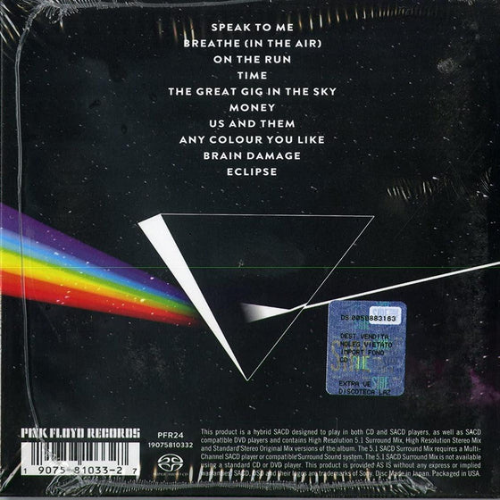 Pink Floyd – The Dark Side Of The Moon (Hybrid SACD, 5.1 Surround Mix) - AudioSoundMusic