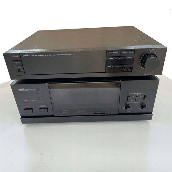 Pre-owned pre-amplifier & amplifier Yamaha M60 & C60 - AudioSoundMusic