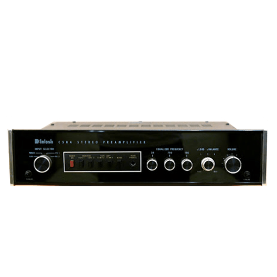 Pre-owned preamplifier McIntosh C 504 - AudioSoundMusic