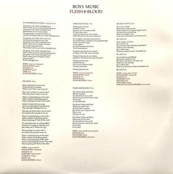 Roxy Music - Flesh + Blood (Half-speed Mastering) - AudioSoundMusic