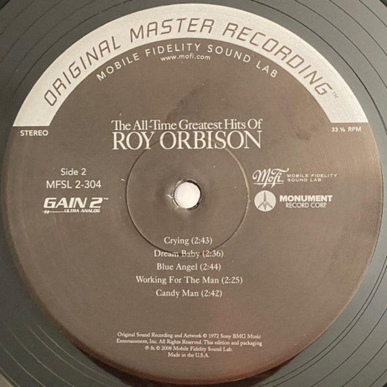 Roy Orbison – All-Time Greatest Hits (2LP, Ultra Analog, Half-speed Mastering) - AudioSoundMusic