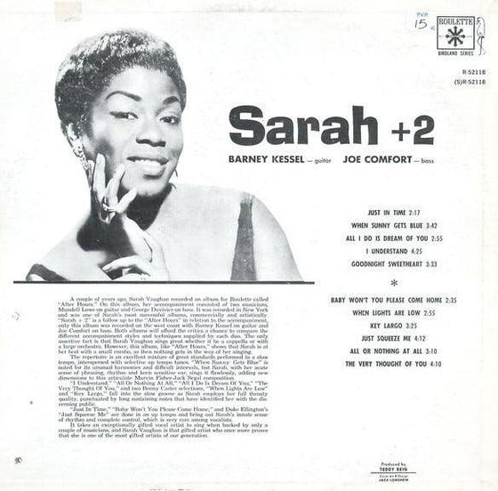 Sarah Vaughan - Sarah +2 - AudioSoundMusic