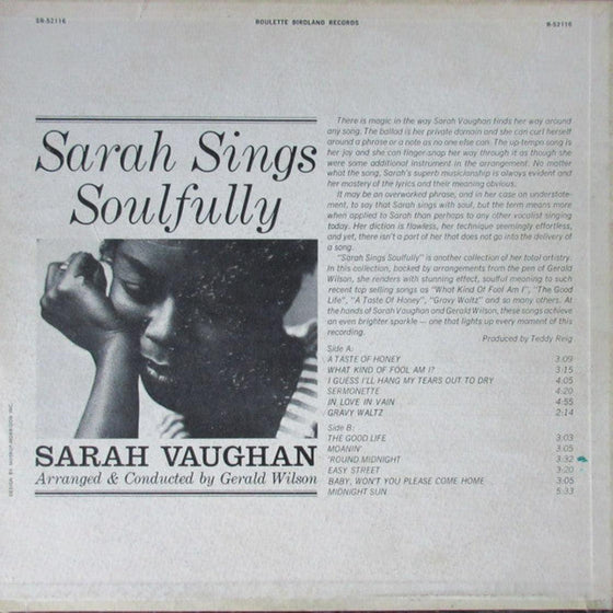 Sarah Vaughan - Sarah Sings Soulfully - AudioSoundMusic