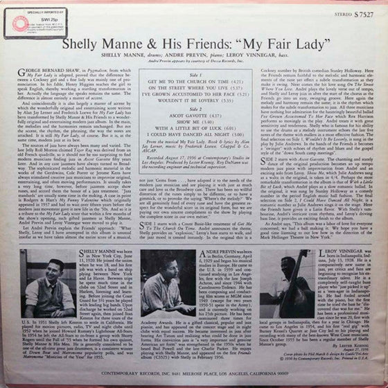 Shelly Manne and Friends - My Fair Lady - AudioSoundMusic