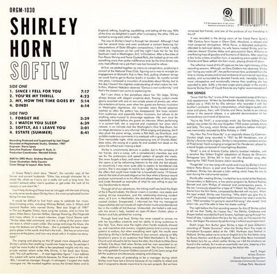 Shirley Horn - Softly (Black vinyl) - AudioSoundMusic