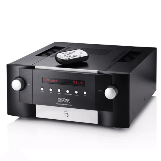 Solid State Integrated Amplifier MARK LEVINSON N°585.5 (MM & MC) - AudioSoundMusic