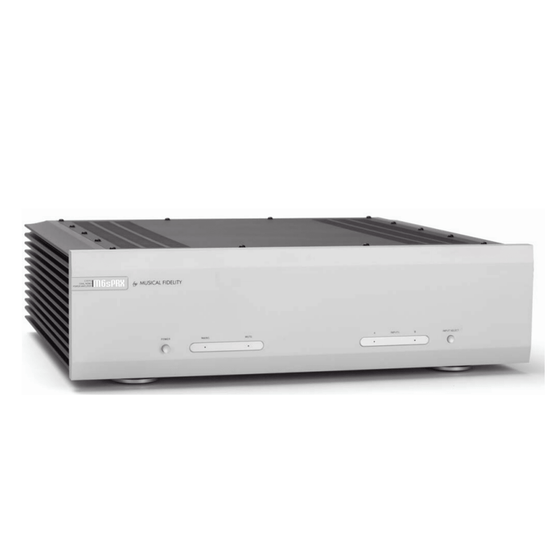 SOLID STATE POWER AMPLIFIER MUSICAL FIDELITY M6s PRX - AudioSoundMusic