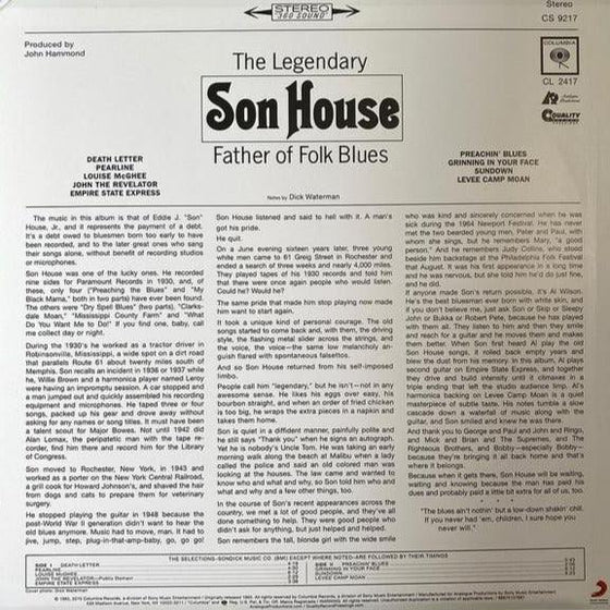 Son House - Father of Folk Blues (2LP, 200g, 45RPM) - AudioSoundMusic