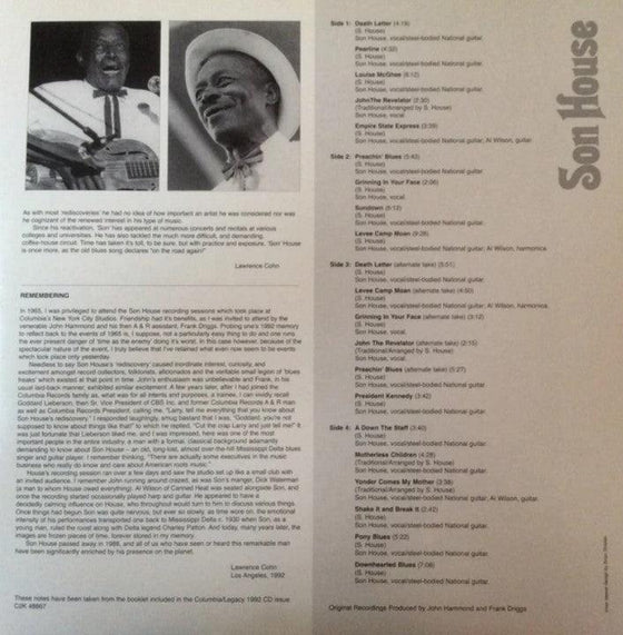 Son House - Father Of The Delta Blues - The Complete 1965 Sessions (2LP, 180g, 33RPM) - AudioSoundMusic