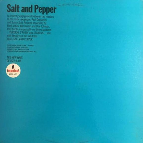Sonny Stitt & Paul Gonsalves - Salt & Pepper (2LP, 45RPM) - AudioSoundMusic