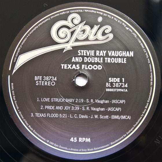 Stevie Ray Vaughan - Texas Flood (2LP, 45RPM) - AudioSoundMusic