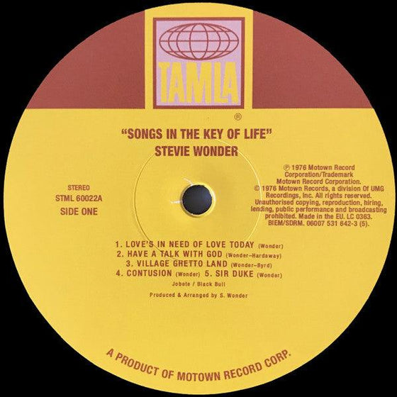 Stevie Wonder - Songs In The Key of Life (2LP with a 7" vinyl) - AudioSoundMusic