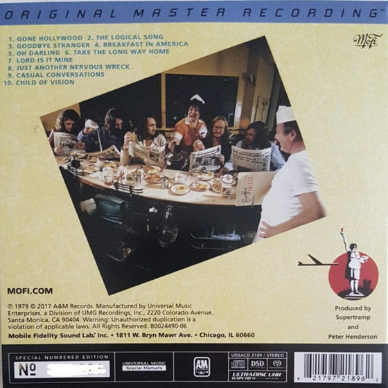 Supertramp - Breakfast In America (Hybrid SACD, Ultradisc UHR) - AudioSoundMusic