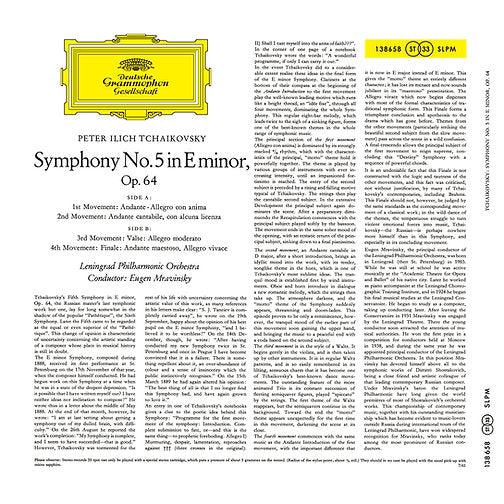 Tchaikovsky - Sinfonies N° 4, 5 & 6 “Pathétique”- Evgeny Mravinsky & The Leningrader Philharmonie (3LP, Box set) - AudioSoundMusic