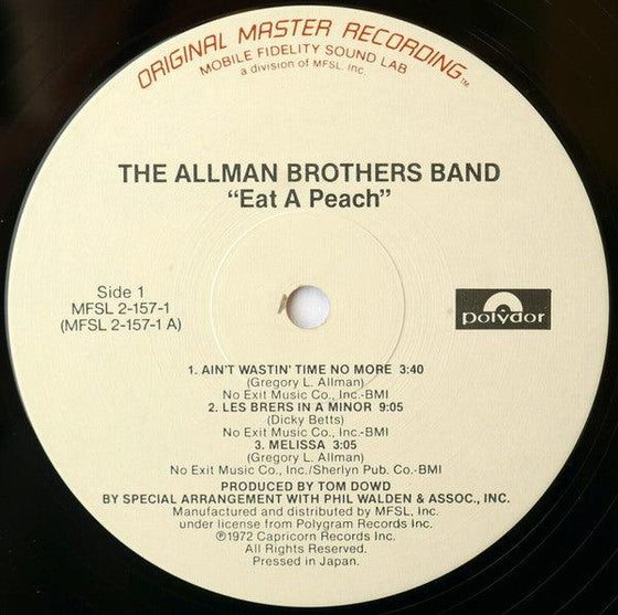 The Allman Brothers Band – Eat A Peach (2LP, SuperVinyl) - AudioSoundMusic