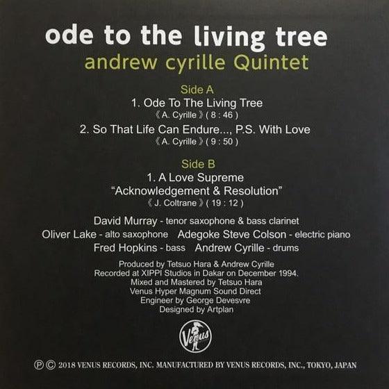 The Andrew Cyrille Quintet - Ode To The Living Tree (Japanese edition) - AudioSoundMusic