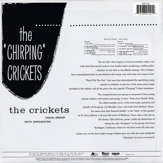 The Crickets & Buddy Holly - The Chirping Crickets (Mono, 200g) - AudioSoundMusic