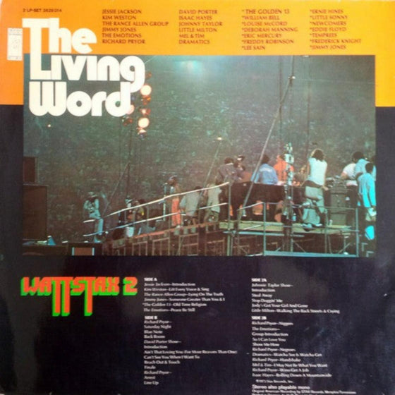 The Living Word - Wattstax 2 (2LP) - AudioSoundMusic