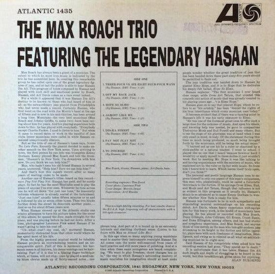 The Max Roach Trio Featuring The Legendary Hasaan - AudioSoundMusic