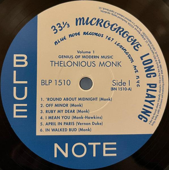 Thelonious Monk – Genius Of Modern Music Volume 1 (Mono) - AudioSoundMusic