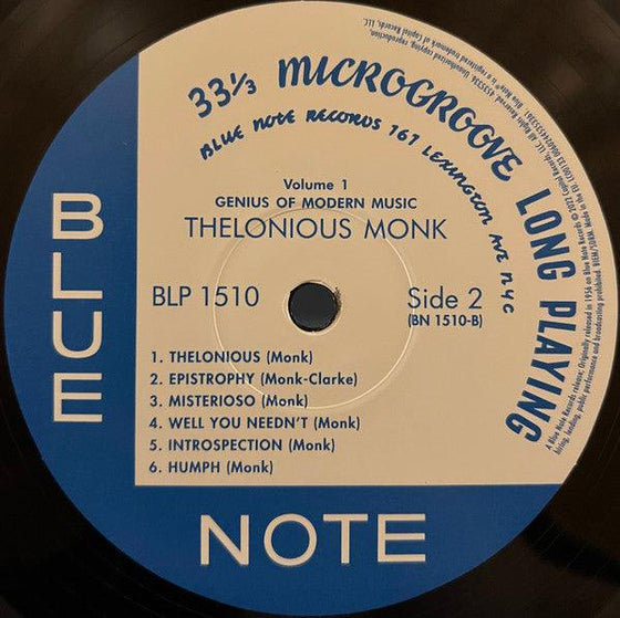 Thelonious Monk – Genius Of Modern Music Volume 1 (Mono) - AudioSoundMusic