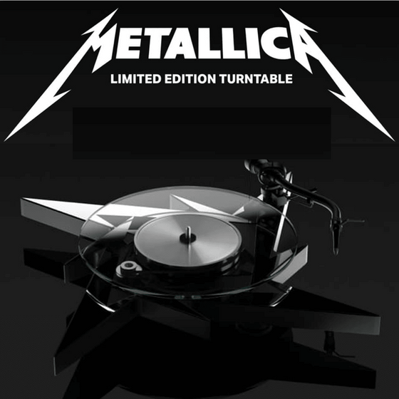 Turntable Pro-ject Metallica Limited Edition (Clamp and dustcover not included) - AudioSoundMusic