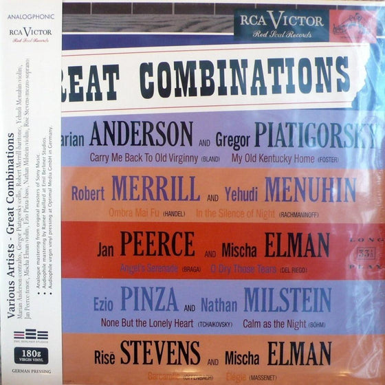 Various Artists (Menuhin, Milstein, Elman, …) - Great Combinations (Händel, Tchaikovsky, Offenbach, Massenet, Rachmaninoff, ...) - AudioSoundMusic