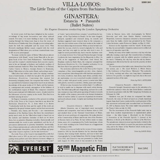 Villa-Lobos - The Little Train Of The Caipira - Sir Eugene Goossens (2LP, 45RPM, 200g) - AudioSoundMusic