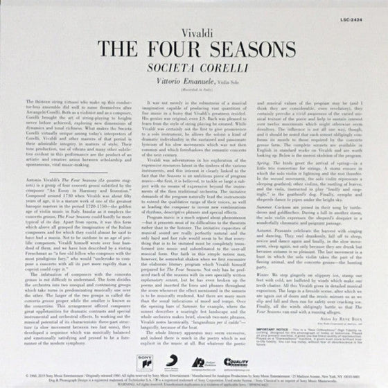 Vivaldi - The Four Seasons - Societa Corelli - AudioSoundMusic