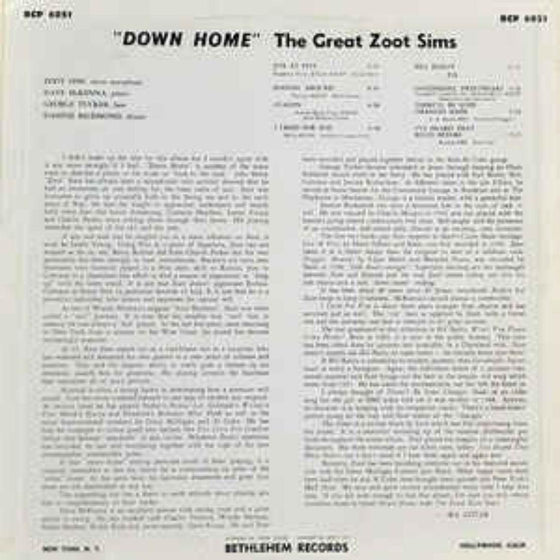 Zoot Sims - Down Home (Mono) - AudioSoundMusic